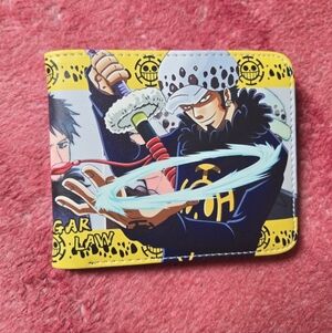 New Trafalgar law one piece anime manga leather wallet